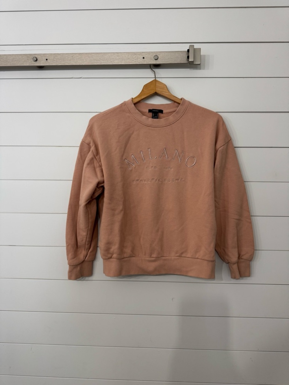 Forever 21 Milano Crewneck Sweatshirt - Dusty Rose
